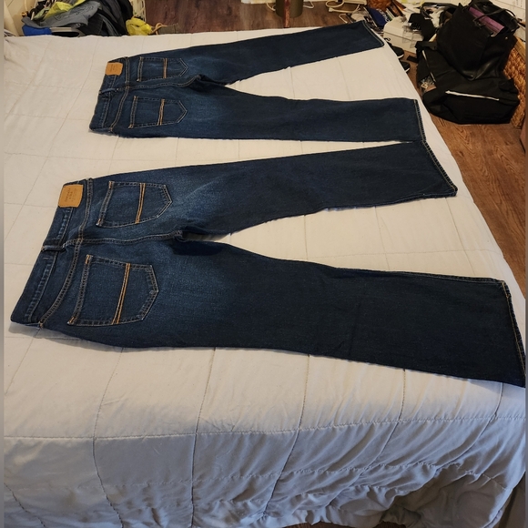 Bundle of 2 Abercrombie and Fitch men's jeans boot cut/classic straight 32x30 - Picture 7 of 9